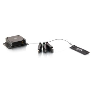 C2G Retractable Universal Mount 4K HDMI® Adapter Ring with Color Coded Mini DisplayPort™, DisplayPort, and USB-C®