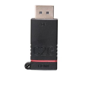 C2G Retractable Table Box Mount 4K HDMI® Adapter Ring with Color Coded Mini DisplayPort™, DisplayPort, and USB-C®