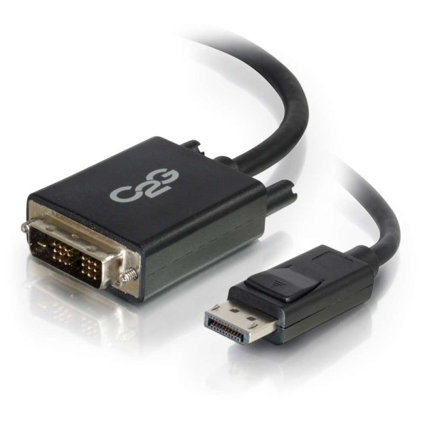 C2G 15ft (4.6m) DisplayPortTM Male to Single Link DVI-D Male Adapter Cable - Black