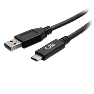 C2G 0.5ft (0.15m) USB-C® Male to USB-A Male Cable - USB 3.2 Gen 1 (5Gbps)