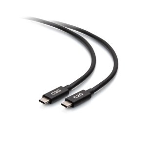 C2G 3.3ft (1m) USB-C® Male to USB-C Male Cable (20V 5A) - USB4® (40Gbps)