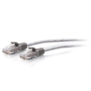 C2G 15ft (4.5m) Cat6a Snagless Unshielded (UTP) Slim Ethernet Patch Cable - Gray