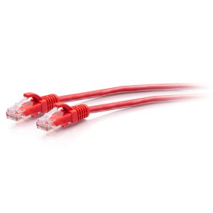 C2G 3ft (0.9m) Cat6a Snagless Unshielded (UTP) Slim Ethernet Patch Cable - Red