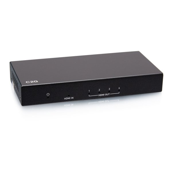 C2G 4-Port HDMI® Distribution Amplifier Splitter - 4K 60Hz
