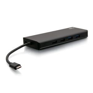 C2G USB-C® 9-in-1 Dual Display Docking Station with HDMI®, Ethernet, USB, 3.5mm Audio and Power Delivery up to 60W - 4K 30Hz (TAA Compliant)