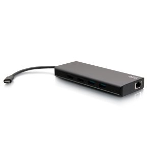 C2G USB-C® 9-in-1 Dual Display Docking Station with HDMI®, Ethernet, USB, 3.5mm Audio and Power Delivery up to 60W - 4K 30Hz (TAA Compliant)