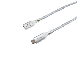 Equip USB 3.2 Gen 2 C to C Extension Cable, 1.0m, M/F, 4K/60Hz, 10Gbps, White
