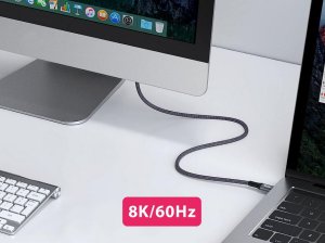 Equip USB 4 Gen 3 C to C Cable, M/M, 2.0m, PD3.1 240W, 8K/60Hz, 40Gbps, Black