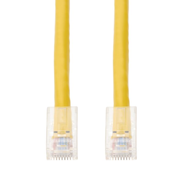 AddOn Networks 50ft Yellow CAT 6 Plenum-Rated Ethernet Cable Non-Booted RJ-45 M/M