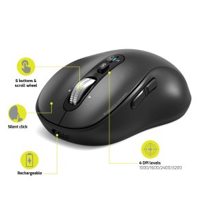 Port Designs PORT Connect 900720 mouse Universal Ambidextrous Bluetooth Optical 3200 DPI