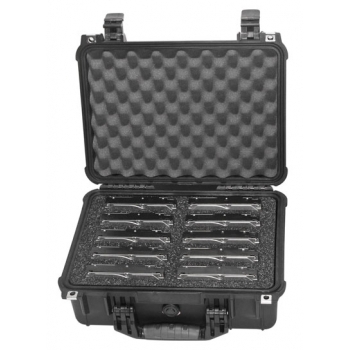 Hard Shelled case with 10 empty slots for DriveBoxes