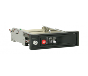 CRU DataPort RJ33S ; TrayFree lockable bay for 1 SAS or SATA 3.5in drive; fits into 5.25in PC bay; 50K insertion rating ABS bezel; Bulk 20-pack