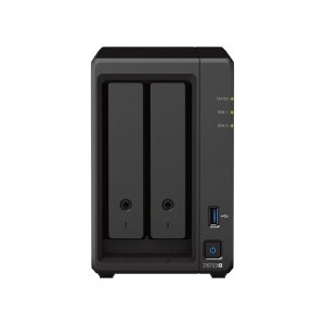 QNAP DS723+ NAS Desktop Ryzen Embedded R1600 2 GB DDR4 20 TB HDD DiskStation Manager Black