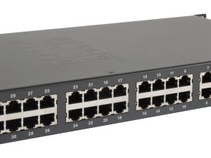 LevelOne 34-Port Fast Ethernet PoE Switch, 802.3at/af PoE, 32 PoE Outputs, 2 x Gigabit RJ45, 380W