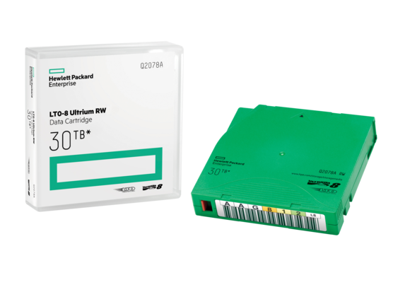 HPE LTO-8 Ultrium 30TB RW Data Cartridge Blank data tape 12 TB 1.26 cm