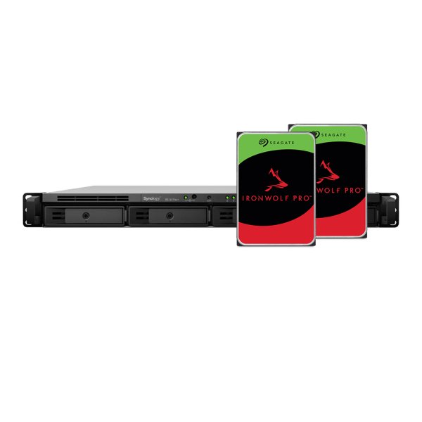 RS1619XS+32TB-IWP Synology Rackstation RS1619+ 32TB (Seagate Ironwolf Pro) 4 bay. Intel Xeon D-1527 quad-core 2.2GHz Turbo Boost up to 2.7GHz 8 GB DDR4-2133 ECC UDIMM (expandable up to 64 GB) 4 x Gigabit (RJ-45). Rail kit not included