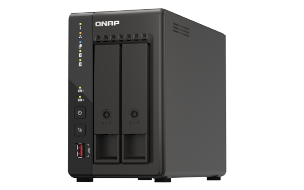 QNAP TS-253E NAS Tower Intel® Celeron® J6412 8 GB 8 TB HDD QNAP Turbo System Black