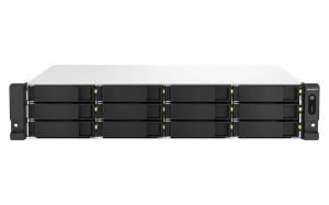 QNAP TS-435XEU-4G 8TB (WD RED PLUS) 4-bay 1U short-depth 12″ NAS Marvell Octeon TX2 CN9130 / CN9131 64-bit quad-core 2.2 GHz 4GB DDR4 SODIMM RAM (1 slot up to 32GB) 4 x 2.5″/3.5″ SATA 6Gbps HDD bay 2 x M.2 2280 NVMe PCIe Gen3 x1 SSD slots 2 x 10GbE SFP+ 2
