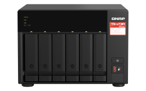 QNAP TS-673A NAS Tower Ryzen Embedded V1500B 8 GB DDR4 96 TB HDD QNAP Turbo System Anthracite