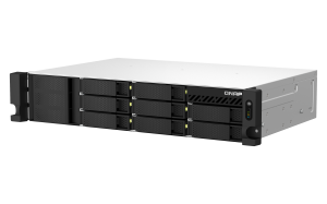 QNAP TS-873AeU-RP NAS Rack (2U) Ryzen Embedded V1500B 4 GB DDR4 64 TB HDD QuTS hero Black