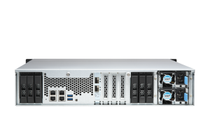 QNAP TS-H1886XU-RP-R2 NAS Rack (3U) Intel® Xeon® D D-1622 32 GB DDR4 0 TB QuTS hero Black, Grey