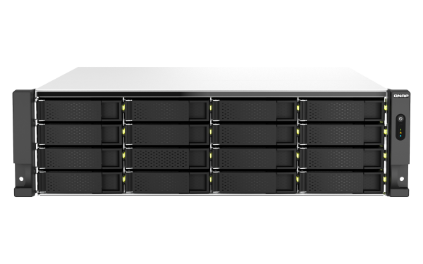 QNAP TS-h2287XU-RP NAS Rack (3U) Intel Xeon E E-2378 64 GB DDR4 192 TB QuTS hero Aluminium, Black