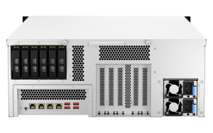 QNAP TS-H3087XU-RP NAS Rack (4U) Intel Xeon E E-2378 64 GB DDR4 0 TB QuTS hero Black, White