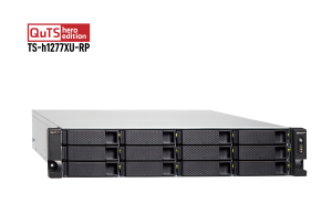 QNAP TS-h1277XU-RP-3700X-128G 48TB 12x4TB Seagate Exos 12 Bay NAS Rackmount Rack (2U) AMD Ryzen™ 7 128 GB DDR4 HDD Black, Grey
