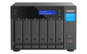 QNAP TVS-h674 NAS Tower Intel® Core™ i3 i3-12100 16 GB DDR4 108 TB HDD QuTS hero Black