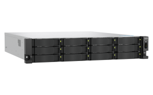 QNAP TS-h1277AXU-RP NAS Rack (2U) AMD Ryzen™ 5 16 GB DDR5 120 TB HDD QNAP QTS Aluminium, Black