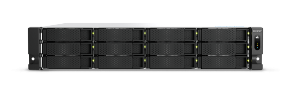 QNAP TS-H1277AXU-RP-R5-16G 144TB (Ultrastar) 2U 12-bay 3.5" SATA HDD NAS AMD Ryzen 5 7000 series 6C12T (boost up to 5.1 GHz) 16GB DDR5 non-ECC RAM (max. 128GB total) 2x M.2 2280 PCIe Gen5 x2 slots for SSD cache 2x 10GBASE-T + 2x 2.5 GbE RJ45 3 x PCIe Gen