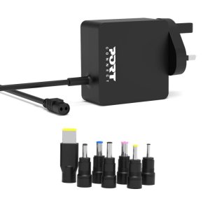 Port Designs 900090B-UK mobile device charger Universal Black AC Fast charging Indoor