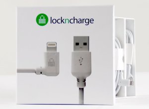 LocknCharge LNC10176 lightning cable 0.15 m White