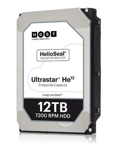 Western Digital Ultrastar He12 internal hard drive 12 TB 7200 RPM 256 MB 3.5" SAS