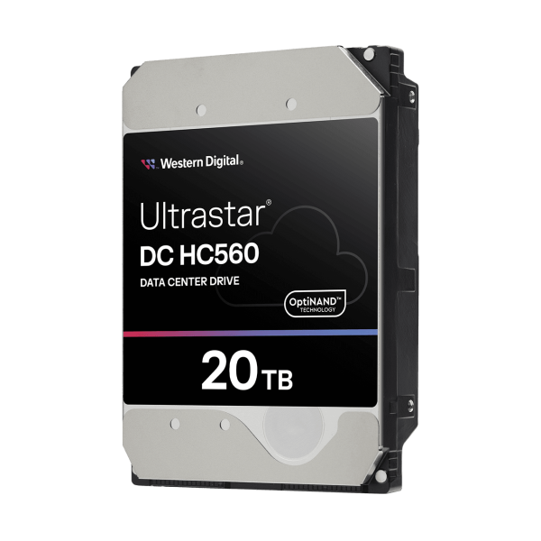 Western Digital Ultrastar DC HC560 internal hard drive 20 TB 7200 RPM 512 MB 3.5" Serial ATA