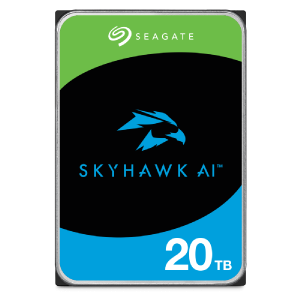 Seagate SkyHawk AI 20 TB internal hard drive 7200 RPM 256 MB 3.5″ Serial ATA III