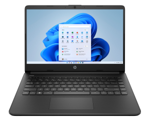 HP 14s-dq0034na Intel® Celeron® N4120 Laptop 35.6 cm (14″) HD 4 GB DDR4-SDRAM 128 GB SSD Wi-Fi 5 (802.11ac) Windows 11 Home in S mode Black