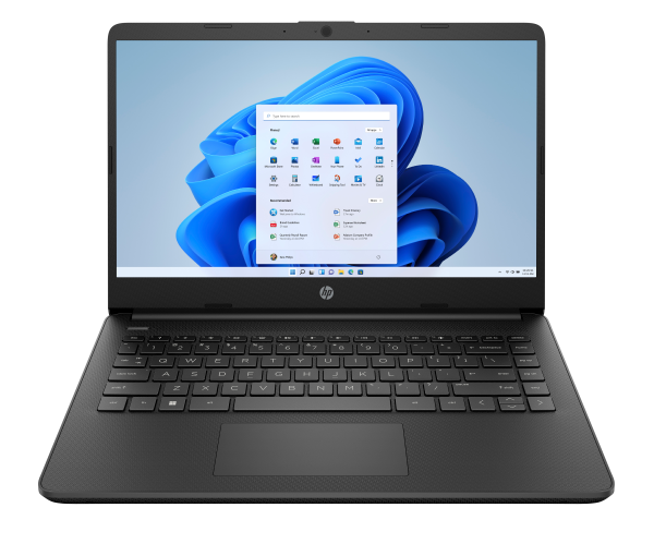 HP 14s-dq0034na Intel® Celeron® N4120 Laptop 35.6 cm (14") HD 4 GB DDR4-SDRAM 128 GB SSD Wi-Fi 5 (802.11ac) Windows 11 Home in S mode Black