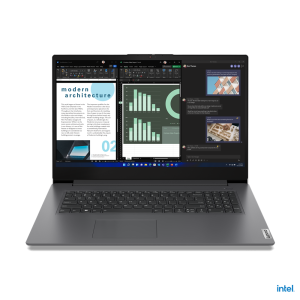 Lenovo V17 G4 IRU Intel® Core™ i5 i5-1335U Laptop 43.9 cm (17.3″) Full HD 8 GB DDR4-SDRAM 256 GB SSD Wi-Fi 6 (802.11ax) Windows 11 Pro UK English Grey