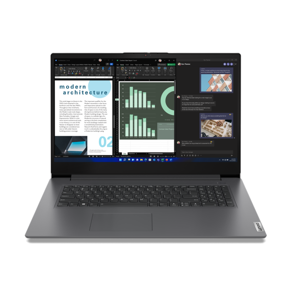 Lenovo V17 G4 IRU Intel® Core™ i5 i5-13420H Laptop 43.9 cm (17.3") Full HD 8 GB DDR4-SDRAM 256 GB SSD Wi-Fi 6 (802.11ax) Windows 11 Pro UK English Grey