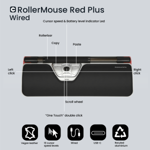 Contour Design RollerMouse Red Plus, wired