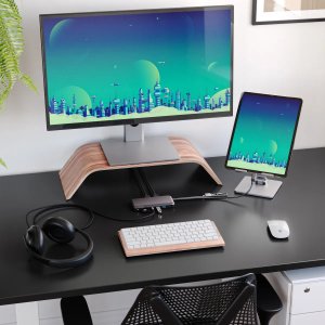 ALOGIC Portable Dock for Mac 10-in-1 with Dual Display 4K 60Hz Support - Dark Grey