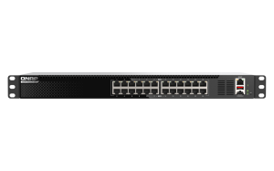 QNAP QSW-M3224-24T network switch Managed L3 10G Ethernet (100/1000/10000) 1U Black, Silver