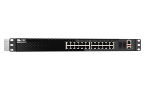 QNAP QSW-M3224-24T network switch Managed L3 10G Ethernet (100/1000/10000) 1U Black, Silver