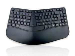 Accuratus Contour keyboard Home RF Wireless + Bluetooth QWERTY UK English Black