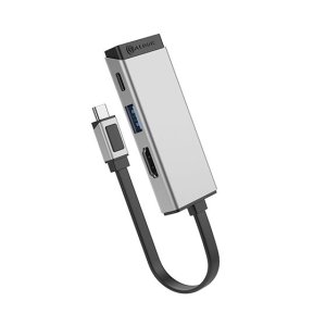 ALOGIC ULCHDACPD-SGR laptop dock/port replicator USB 3.2 Gen 1 (3.1 Gen 1) Type-C Silver