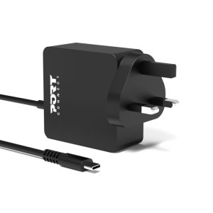 Port Designs 900096B-UK mobile device charger Smartphone, Tablet Black AC Fast charging Indoor