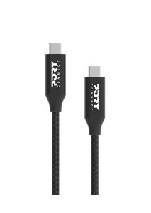 Port Designs 900057 USB cable USB 3.2 Gen 2x2 2 m USB C Black