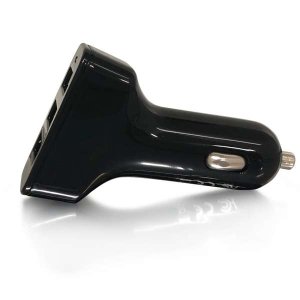 C2G Smart 3-Port USB Car Charger, 4.8A Output
