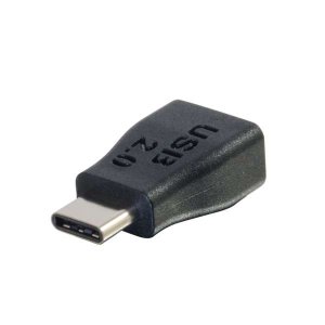 C2G USB 2.0 USB C to USB Micro B Adapter M/F - USB Type C to USB Micro B Black